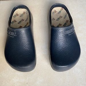 Super-Birki Birkenstock Polyurethane Blue Size 8 Nurse Shoe